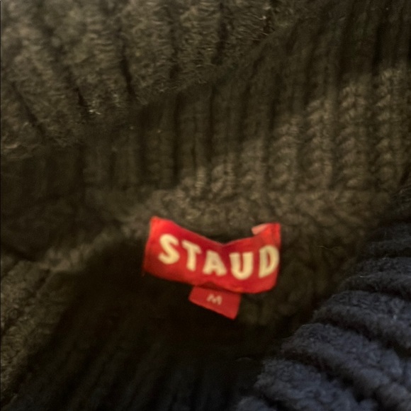 Staud Navy Turtleneck Sweater - Picture 5 of 6